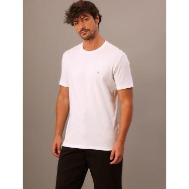 Imagem de Camiseta Manga Curta Calvin Klein Jeans Masculino Pima - Branco-Masculino