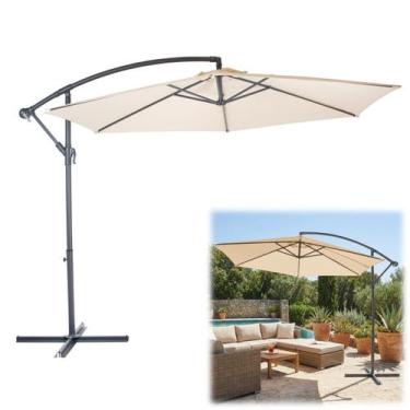 Imagem de Ombrelone Lateral Suspenso 2,5 metros Sombrero Piscina Jardim TAIPU Be