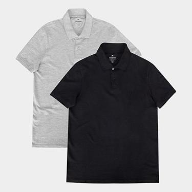 Imagem de Kit Camisa Polo Hering C/ 2 Peças Masculina-Masculino