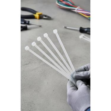 Imagem de Abraçadeira Nylon 300x4.8mm Branca Kit 100 Unid. - Congratulations Sto