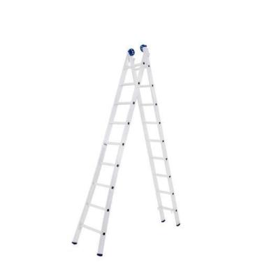 Imagem de Escada Alumínio Extensiva 9 Degraus 2,7 - 4,50 Metros - Mor - Suporta 