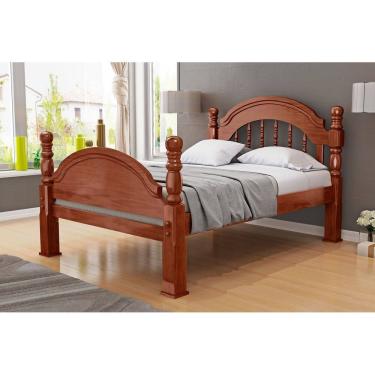 Imagem de Cama Queen Size Eliane Pezeira Alta De Madeira Maciça Pinus