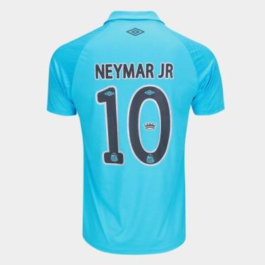 Imagem de Camisa do Santos Neymar Azul Nº10 2025/26 - Camisa Fan, XXL