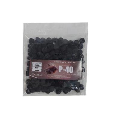 Imagem de Kit 10 Ração Furadinha P40 para Pesca 100g Lambari