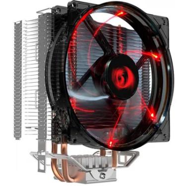 Imagem de Cooler Para Processador Redragon Reaver, LED Vermelho, Com Heatpipe - CC-1011