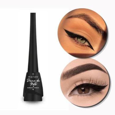 Imagem de Delineador Líquido Dama da Noite  Mia Make  Olhar Intenso e Sofisticad