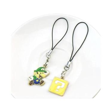 Imagem de Chaveiro De Desenho Animado Super Mario Toad Question Mark Block, Corr