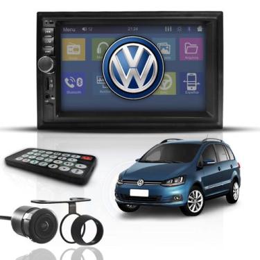 Imagem de Kit Central Multimídia Mp5 2 Din Bt Espelha Dvd Câm Spacefox - First O