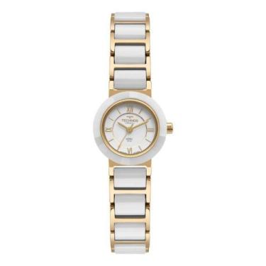 Imagem de Relógio Technos Feminino Ceramic-saphire Dourado - 2035lwf-1b 2035lwf-