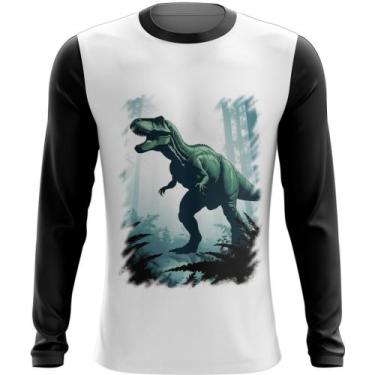 Imagem de Camiseta Manga Longa T-Rex Tiranossauro Dinossauro Jurássico 1 - Kasub
