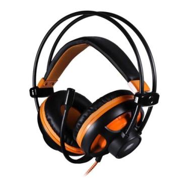 Imagem de Headset Gamer Argos Virtual Surround 7.1 Usb Oexgame Led Preto E Laran