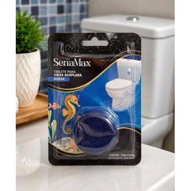 Imagem de Tablete Detergente Sanitário Marine Limpeza Vaso Sanitário Desinfetant