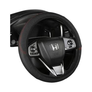 Imagem de Capa De Volante De Carro Em Couro PU Antiderrapante E Respirável Em Fi