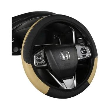 Imagem de Capa De Volante De Carro Em Couro PU Antiderrapante E Respirável Em Fi