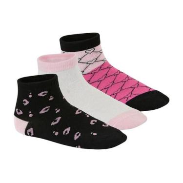 Imagem de Meia infantil Kit com 3 Pares em Algodão - Molekinha 288, 91072, Multi