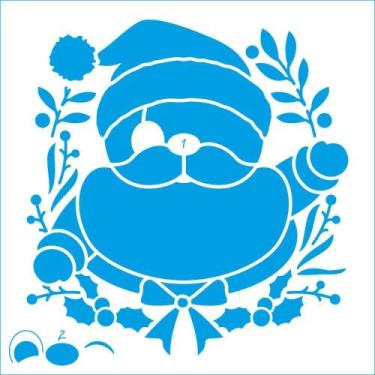 Imagem de Stencil Natal Litoarte 14 X 14 cm - STAN-018 Papai Noel