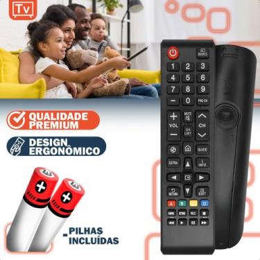 Imagem de Controle Remoto Compatível Com Tv Samsung Smart BN59-01254A - Lelong