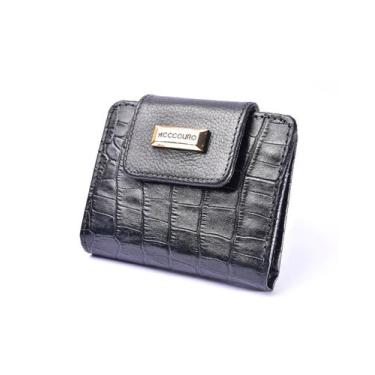 Imagem de Porta Cartao feminino em couro legitimo Acccouro, Preto
