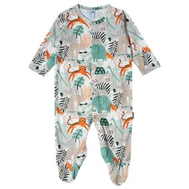 Imagem de Macacão Bebê Tiptop Estampado Verde Claro - 101815, 0-1 M, Verde