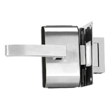 Imagem de Fechadura Elétrica HDL PV90 1R-L Inox com Puxador para Porta de Vidro