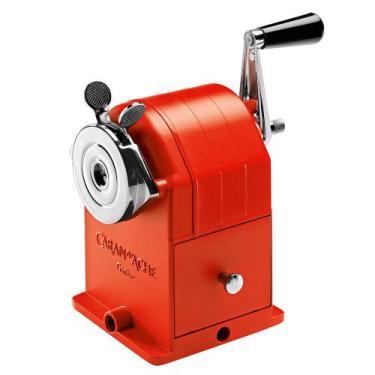 Imagem de Apontador De Mesa Manual Vermelho Caran D'Ache Em Metal Com Manivela 4