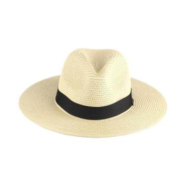 Imagem de Chapéu De Palha Unissex De Verão Moderno Para Praia E Sol, Estilo Fedo