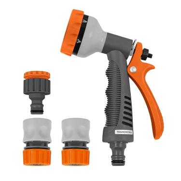 Imagem de Conjunto para Irrigação com Engates Rápidos e Hidropistola 4 Peças 78583610 para Jardim Tramontina