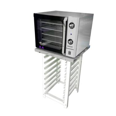 Imagem de Kit Forno Turbo Elétrico de Convecção Metalúrgica Venâncio FCSB4E 55L com Mesa Aço Inox 220V