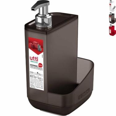 Imagem de Porta Detergente Dispenser 550ml E Compartimento P/ Esponja Bucha Pia 