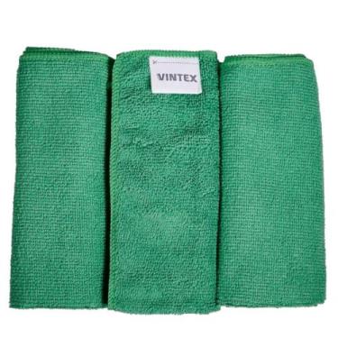 Imagem de Pano de Microfibra Multiuso Vintex 3 Unidades 40x35cm 220GSM, Vintex