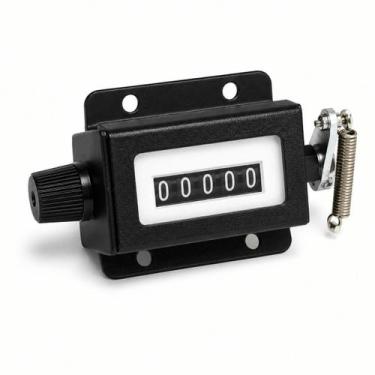 Imagem de Contador Mecânico 5 Dígitos Conferência Estoque Armazém Logística Volu