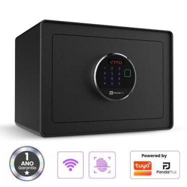 Imagem de Cofre Eletrônico Digital Portátil Chave Senha Compatível Alexa Google 