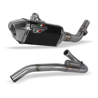 Imagem de Escapamento Viola Racing Crf 300f Trilha Enduro Motocross, Preto