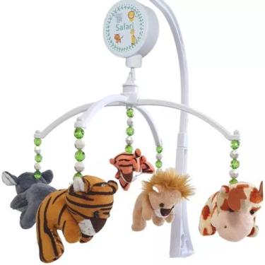 Imagem de Mobile Musical Para Berço Bebe Safari com Musicas Animaizinhos de Pelu
