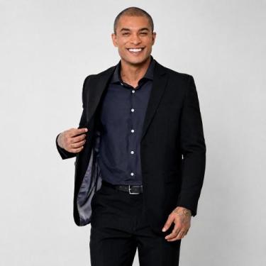 Imagem de Terno Oxford Preto - Camisaria Colombo, Preto, 46