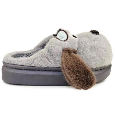 Imagem de Pantufa Infantil Meninos Europa Dudu Cinza - 8033, 27/28, Cinza