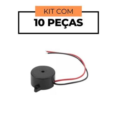 Imagem de Buzzer 1,5-30v C/ Oscilador Continuo 90db C/ Fio* - Kit 10 Pçs - SDS