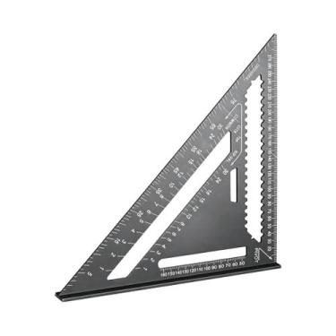 Imagem de Régua Triangular Métrica De Alta Precisão Em Liga De Alumínio, Ferrame