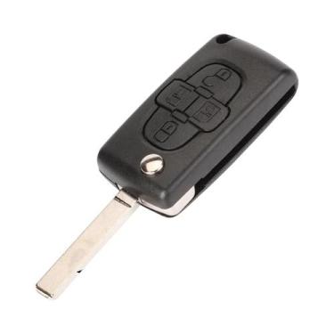 Imagem de Chave Remota Dobrável De 4 Botões 433Mhz Para Peugeot 1007, Lâmina VA2
