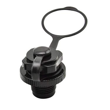 Imagem de F Fityle Tampa inflável de válvula de ar de barco inflando PVC borracha plugue de ar 22 mm, preto - 1 pacote