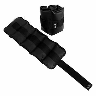 Imagem de Caneleira de Peso 5kg Muvin – Tornozeleira – Ajustável – Academia – Treino – Exercício – Fitness – Musculação – Fortalecimento e Tonificação dos Membros Inferiores – Resistente - Par