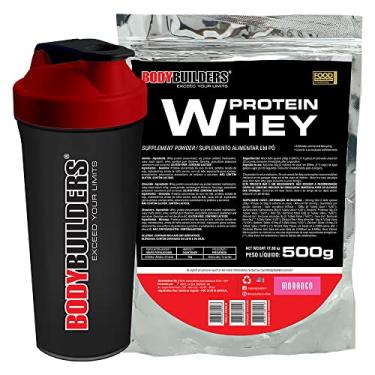 Imagem de Kit Whey Protein 500g + Coqueteleira - Bodybuilders Sabor Morango