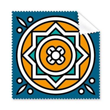 Imagem de Pano de limpeza abstrato estilo marroquino padrão geométrico pano de limpeza para tela de telefone, 5 peças