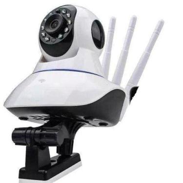 Imagem de Câmera Ip Sem Fio 360° 3 Antenas Hd Wifi Rj45 Visão Noturna