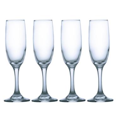 Imagem de Jogo de Taças Rioja Champagne 177ml de Vidro Luxo - 4Un