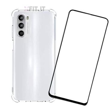 Imagem de Capa Anti Queda + Películas 5D 9D Cerâmica Compatível com Motorola Moto G52
