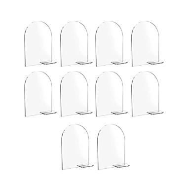 Imagem de YIJU 10 peças de acrílico transparente cartões números sublimação placas acrílicas para recepção