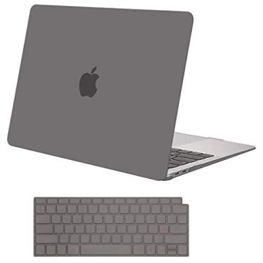 Imagem de MOSISO Capa compatível com MacBook Air de 13 polegadas 2022 2021 2020 2019 2018 versão A2337 M1 A2179 A1932 Touch ID, capa rígida de plástico e capa de teclado para MacBook Air de 13,3 polegadas,
