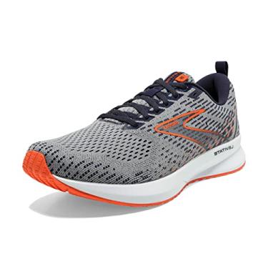Imagem de Brooks Tênis de corrida masculino Levitate 5 Neutral, Cinza/Pavão/Chama, 9.5