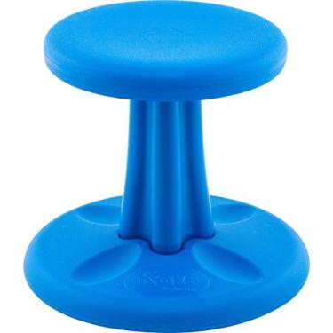 Imagem de Cadeira Kore Wobble – Banco de assento flexível para sala de aula, escola primária – Feito nos EUA – Sentado ativo para crianças, Azul, Preschool (12in tall), 1